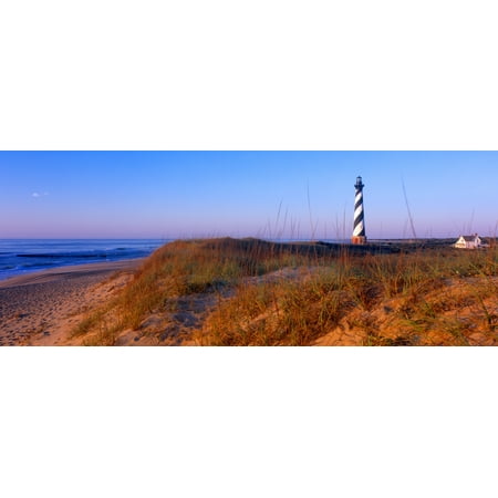 Cape Hatteras Outer Banks North Carolina - Cape Hatteras Lighthouse on the coast Hatteras Island Outer Banks Buxton North Carolina USA Poster Print by Panoramic Images