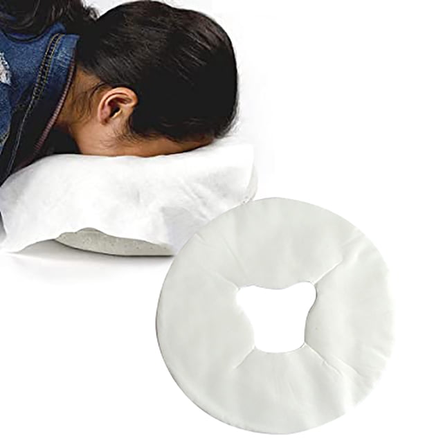 U 100 Uds. Fundas Faciales Desechables, Fundas Para Reposacabezas No Tejidas, Funda De Almohada En Forma De U Para Mesa De Masaje, Cama Facial, Spas