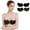 Black, variant on Push Up Strapless Self Bra Air Holes Backless Sticky Bras No Show Bra for Low Cut Dress Sneak Clips for Clothes Push up for Lingerie Bustier Bras for Women plus Size Reusable Bra Adjustable Bra Straps