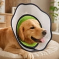 thumbnail image 5 of Adjustable Pet Anti Lick Bite Collar, Protective Neck Cone Pet Recovery Collar for Small Medium Large Dog Post Surgery Wound Protection Green XL, 5 of 5