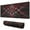 Fond Noir Blanc, variante sur Tapis de Souris Thème Lignes Bleues, Rouges, Vertes et Blanches Imperméable Lavable pour Bureau Maison Travail Gaming Base en Caoutchouc Tapis de Souris avec Bords Cousus 31.5x11.8 Pouces