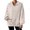 AB187 Beige, variant on Tisuna Womens Half Zip Sweatshirts Long Sleeve Thicked Warm Fleece Tops Fall Winter Pullover With Pockets Everyday Wear Casual Sweatshirts
