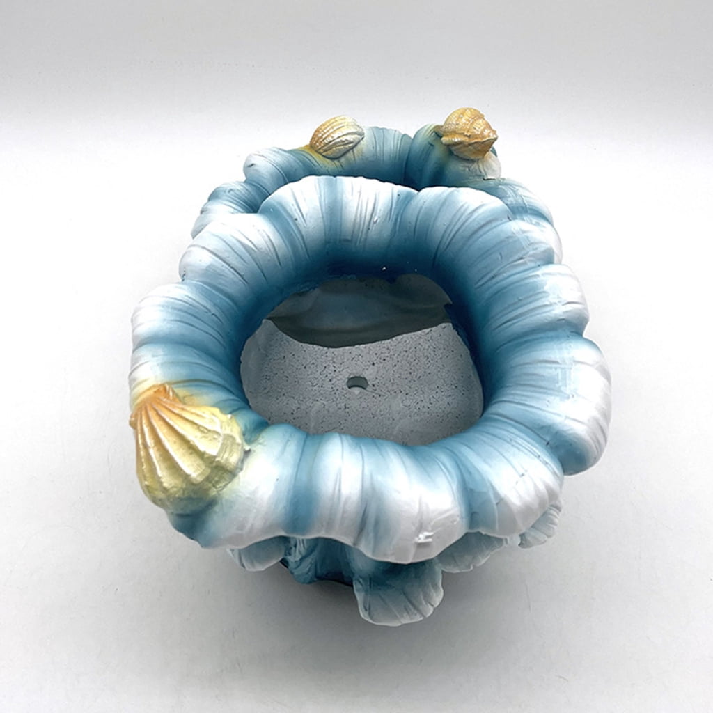 Unique Resin Planter Gardening Pots Practical Flower Pots Indoor Garden Decors Resin Texture Suitable for Indoor Plant