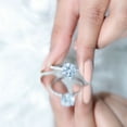 thumbnail image 5 of Rosec Jewels Cubic Zirconia Solitaire Engagement Ring 4 Carat - 10 mm Round - AAAA Grade, 925 Sterling Silver, US 10.50, 5 of 9