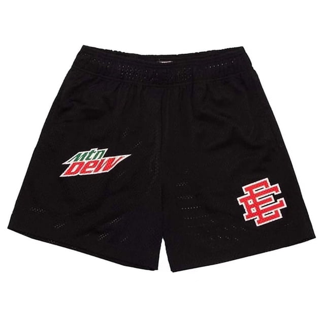 Pantalones cortos de gimnasio para hombre, Shorts clásicos de malla con estampado Floral, informales, para baloncesto y gimnasio, novedad de verano, 2024black MTNDEW