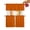 Orange, variant on Burnt Orange Kitchen Curtains and Valances Set 24 Inch, Fall Autumn Thanksgiving Farmhouse Solid Color Light Filtering Cafe Curtains with Valances and Tiers Set 3 Pieces, Drapes for Bathroom Sink