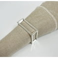 thumbnail image 2 of Fennco Styles Square Metal Frame Napkin Rings, Set of 4 - Gold Minimalist Bangle Napkin Holders for Home, Dining Room, Banquets, Family Gatherings, Holidays and Special Occasions, 2 of 4