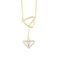 thumbnail image 1 of Collar para Mujer con Cristal Fino Swarovski en forma de Corbatin– Bañado en Oro 14k- Collar Elegante y Brillante-Collares de Mujer de Moda- Joyería para Mujer de Moda- Regalo especial Ortiz Espinosa Temporada, 1 of 2