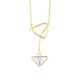 thumbnail image 1 of Collar para Mujer con Cristal Fino Swarovski en forma de Corbatin– Bañado en Oro 14k- Collar Elegante y Brillante-Collares de Mujer de Moda- Joyería para Mujer de Moda- Regalo especial Ortiz Espinosa Temporada, 1 of 2