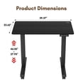 thumbnail image 4 of Homall 40" Standing Desk Adjustable Height Stand Up Desk Height Adjustable Office Desk with High Memory Function,Black, 4 of 7