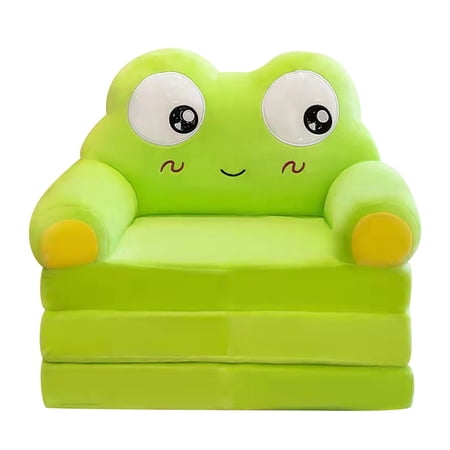 Skard Plush Foldable Kids Sofa Cover 2 In 1 Foldable Children Sofa Cute Cartoon Lazy Sofa Pillowcase Without Liner Filler
