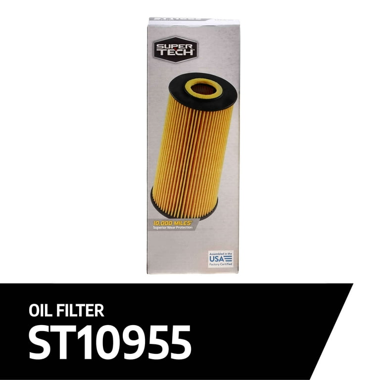 Super Tech Oil Filter ST10955 for Chrysler Dodge Jeep Ram VW, 5.9