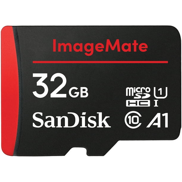 embargo persuade arch SanDisk 32GB ImageMate microSDHC UHS-1 Memory Card with Adapter - 120MB/s,  C10, U1, Full HD, A1 Micro SD Card - SDSQUA4-032G-AW6KA - Walmart.com