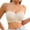 Beige, variant on Women's Solid Color Free Push-up Bra With Front Clasp Breathable And Adjustable Strapless Bandeau Bra