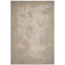 SAFAVIEH Meadow Lactrice Polka Dots Area Rug, Ivory/Grey, 5'3" x 7'6"
