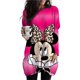 thumbnail image 3 of Camiseta de bolsillo con estampado de Mickey Mouse de Disney para mujer, top de manga corta, ropa de calle, divertida, Y2k, temporada de primavera y otoño de cara grande, 3 of 5