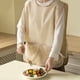 thumbnail image 4 of Delantal impermeable ajustable con bolsillos y toalla - Chaleco de cocina para barbacoa de cocina en poliéster, beige, 27,56x15,75 in, 4 of 6