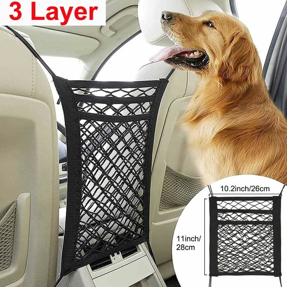 Car Dog Pet Barrier Guard Back Seat Safety Protector Mesh Net For SUV Truck Gift