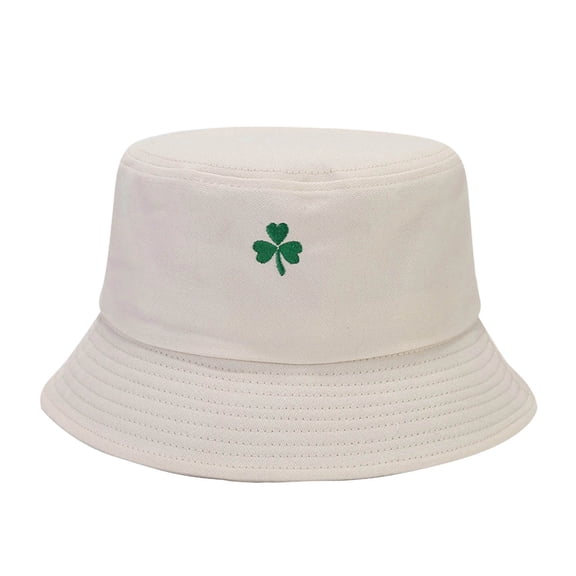 Wensltd Comfortable Fit Hats for Women St Patrick's Day Printed Bucket Hats Summer Lightweight and Breathable for Outdoor Beige