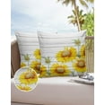 thumbnail image 6 of Outdoor Throw Pillow Cover Farm Watercolor Blooming Sunflowers Waterproof Cushion Covers 2 Pack Wooden Planks Pillow Cases Home Decoration for Patio Garden Couch Sofa, 6 of 6