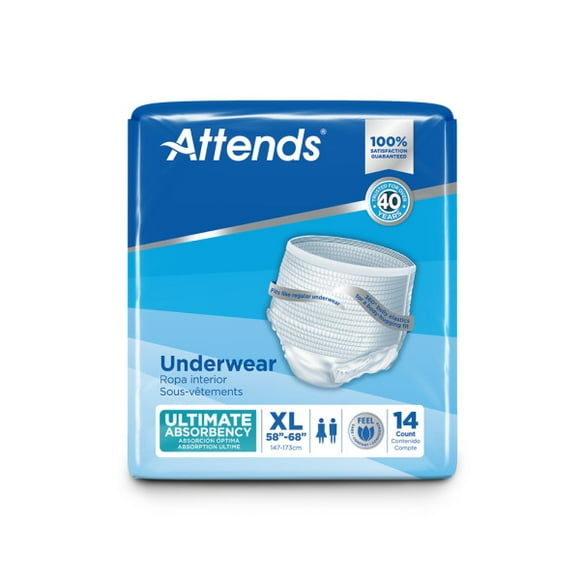Attends Advanced Underwear - XL - Case of 56pc