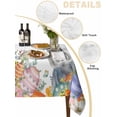 thumbnail image 5 of Easter Suqare Tablecloth - 54 x 54 Inch, Spring Bunny Eggs Botanical Leaves Tree Branch Waterproof & StainResistant Tablecloth, Washable Oil-proof Table Cover for Dining/Party/Wedding/Camping/Buffet, 5 of 9
