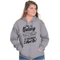 thumbnail image 3 of Outer Space Galaxy Adventure Cool UFO Unisex Fleece Graphic Zip Up Hoodie Brisco Brands 3X, 3 of 5