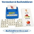 thumbnail image 4 of BOHS German Literacy Wiz Fun Game - See and Hide Spelling - Preschool Language Learning Educational Toys, 4 of 7