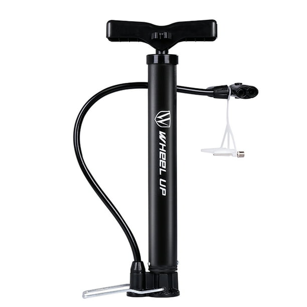 Acheter Pompe à air de vélo avec manomètre, poignée en forme de T, poignée  confortable, 160 psi, pompe manuelle pour pneu de vélo, portable, gonfleur  de pneu de vélo VTT, pompe à