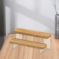 thumbnail image 4 of jifeng Acrylic Display Riser Shelf Showcase Fixtures Cupcakes Holder Wood Shelf Display 2 Tiers, 4 of 8