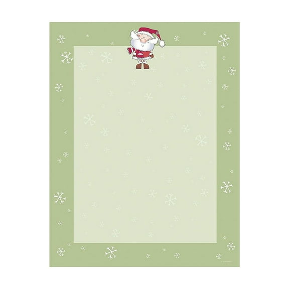 Great Papers! Holiday Stationery Merry Christmas Santa 80/Count (2015053)