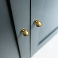 thumbnail image 7 of Goo-Ki Set of 12 -Sleek Round Brushed Gold Cabinet Knobs - Modern and Minimalist Hardware for Stylish Home Enhancement - 1 Inch Diameter, 7 of 7