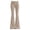 Khaki, variant on Xijirk Womens High Waist Flare Pants Solid Stretchy Knit Bell‑Bottom Casual Trousers No Pockets Size:2XL