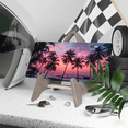thumbnail image 3 of 1 Pcs 2D Flat License Plate Covers & Frames, Sunset with Palm For Decorative Front, Waterproof For Decoration Aluminum License Plate Covers & Frames Cover For Men Women, 12" X 6", 3 of 6