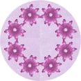 thumbnail image 1 of Ahgly Company Indoor Round Patterned Crimson Purple Area Rugs, 8' Round, 1 of 6