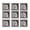 Multi-color, variant on Melannco Set of 9, 9.25-inch White MDF Wood Frames, Each Frame Fits 8X8 Photo