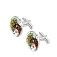 thumbnail image 2 of Coconut Tree Elegant Mens Cufflinks Set for Formal Attire, Made of Stainless Steel, for Any Occasion, 2 of 6