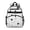 Baseballs Caps Black, variant on Baseballs Dots White Pattern Backpack for School, Cute School Bag with Adjustable Shoulder Straps and Padded Back, 15.25"x11.5"x5.25"