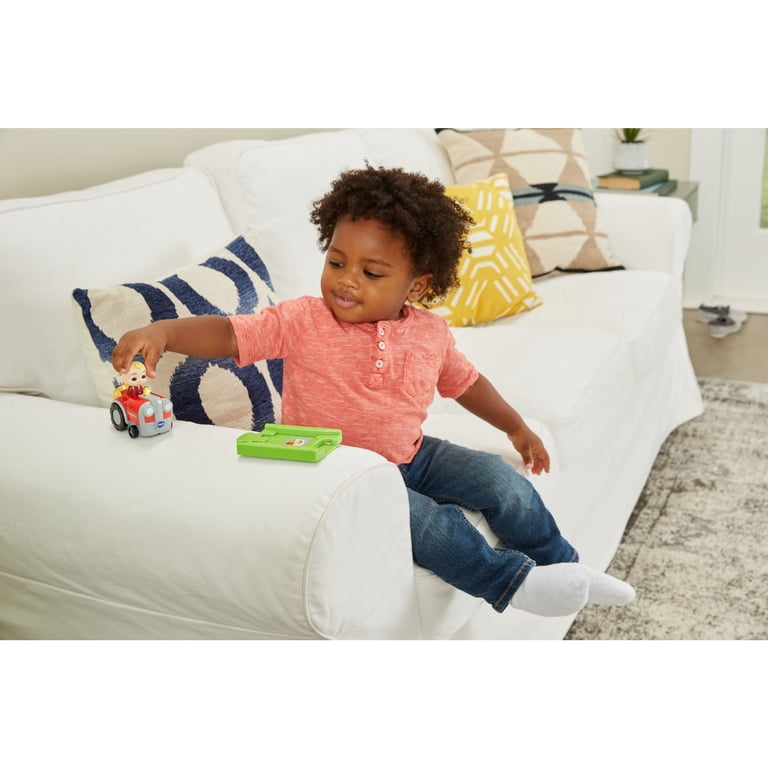 VTech CoComelon Go! Go! Smart Wheels: Camion E Pista Del Riciclaggio Di JJ. Giocattolo Interattivo Con Suoni E Canzoni, Da 1,5 Anni.