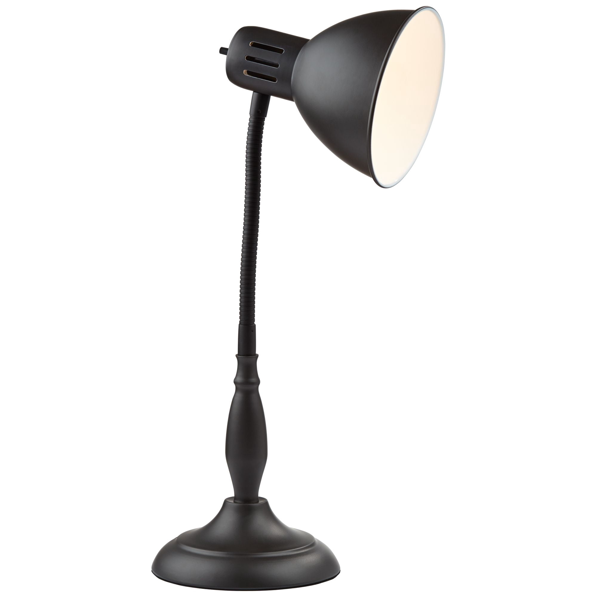 360 Lighting Breck Desk Table Lamp 17" High Dark Bronze Metal Adjustable Gooseneck Arm for Bedroom Bedside Nightstand Office Kids Family House Home