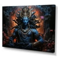 thumbnail image 2 of Designart "Cosmic Cobalt Of Hindu God Shiva" Hinduism Canvas Art Print, 2 of 7