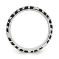 thumbnail image 2 of 925 Sterling Silver Stackable Expressions Polished Enameled Animal Print Ring Size: 6; for Adults and Teens; for Women and Men, 2 of 5