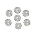 thumbnail image 3 of Inteprter 10 Uds botones de perlas de imitación de diamantes de imitación 16mm Retro DIY coser adornos artesanales para ropa bolsa zapatos Tela de costura y artesanía Inteprter HA000075-00B, 3 of 6