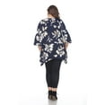 thumbnail image 4 of White Mark Women's Plus Size Floral Blanche Tunic Top, 4 of 4
