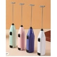 thumbnail image 2 of 1pc, Electric Milk Frother, Electric Coffee Blender, Frother, Handheld Eggbeater, Foam Maker, Creative Electric Whisk, Electric Coffee Mixer, Milk Whisk, Kitchen Tools, Kitchen Stuff-Black, 2 of 7