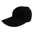 thumbnail image 2 of TOPTIE Sun Visor Hat Wide Brim Foldable Elastic Hat Quick-Dry-Black, 2 of 6