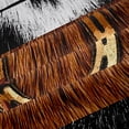 thumbnail image 5 of Erosebridal Rustic Cowhide Print Blackout Curtains Set of 2 (52x84 Each),Western Cowboy Texas Stars Window Curtains For Men Adults, 5 of 7