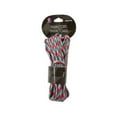 thumbnail image 1 of Kole Imports FD228-96 18 ft. Paracord, Red, White & Teal - Case of 96, 1 of 1