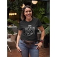 thumbnail image 2 of Don't Hate Me Just Because I Look This Good In My Fifties Women Black T-Shirt, Female Large, 2 of 4