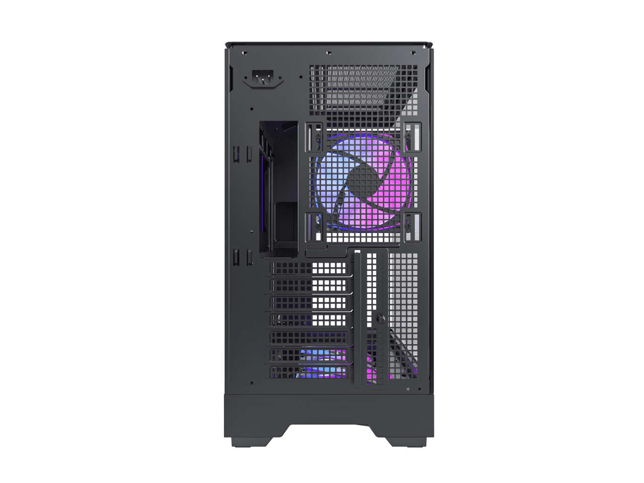 MONTECH KING 45 PRO KING45PB ATX PC Case, Curved Panoramic Glass, 4 ARGB PWM Fan Pre-Installed